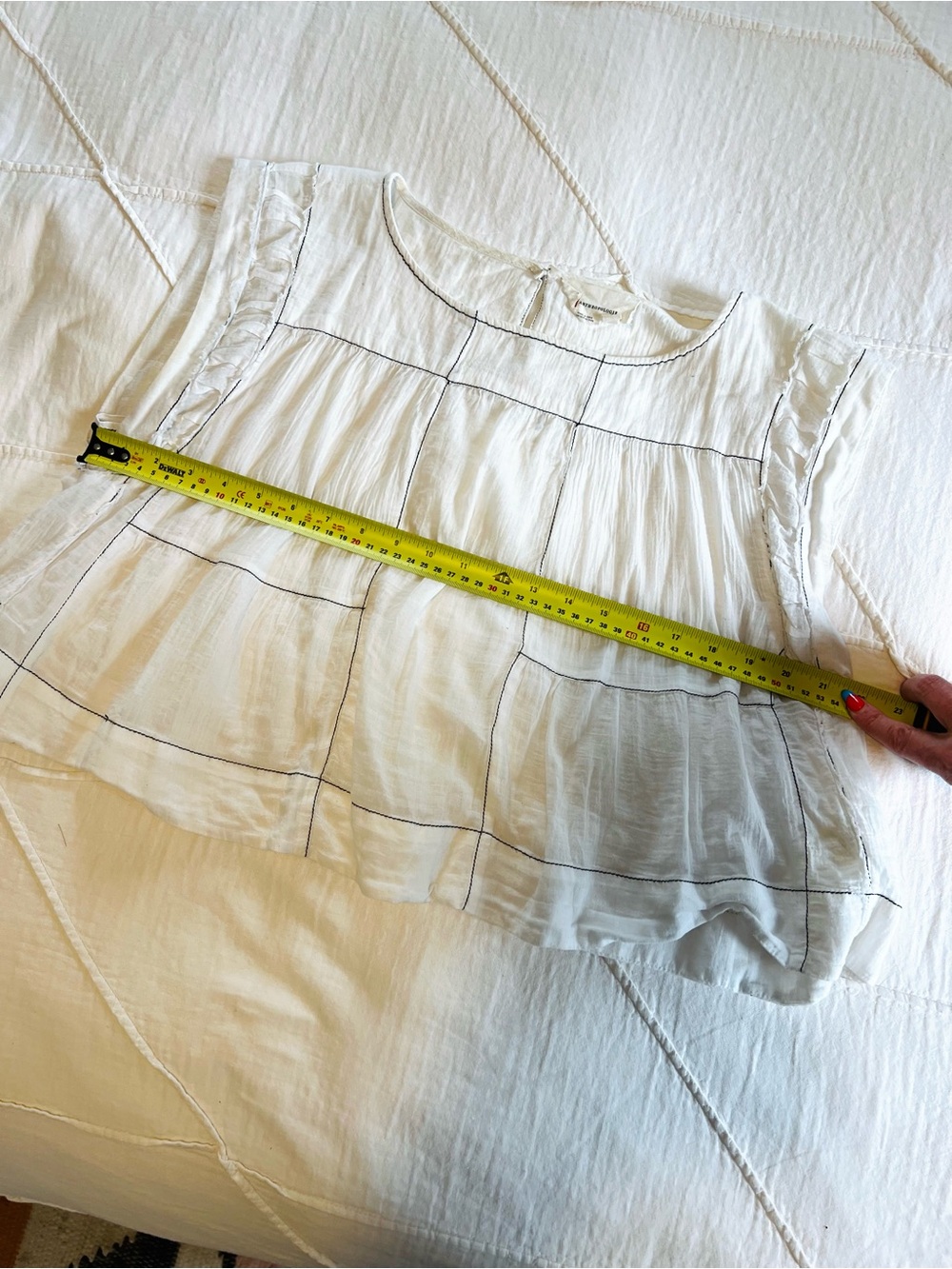 By Anthropologie Cream Ivory Babydoll Sleeveless Tank - Picture 11 of 15